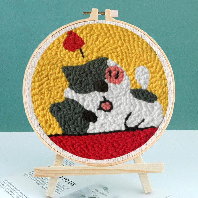 Russian punch needle embroidery craft sewing DIY kit
