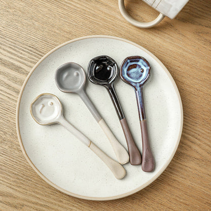 Rustic ceramic coffee stirrer