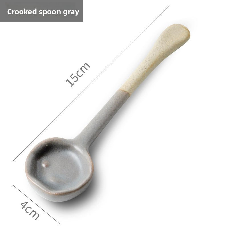 Rustic ceramic coffee stirrer