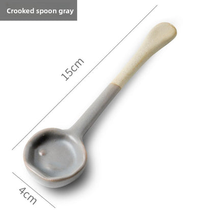 Rustic ceramic coffee stirrer