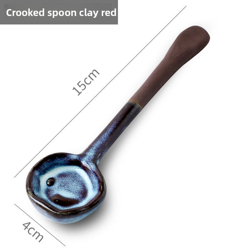 Rustic ceramic coffee stirrer