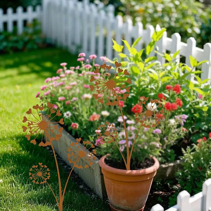 Rustic Iron Fern Lily Valley Garden Decoration