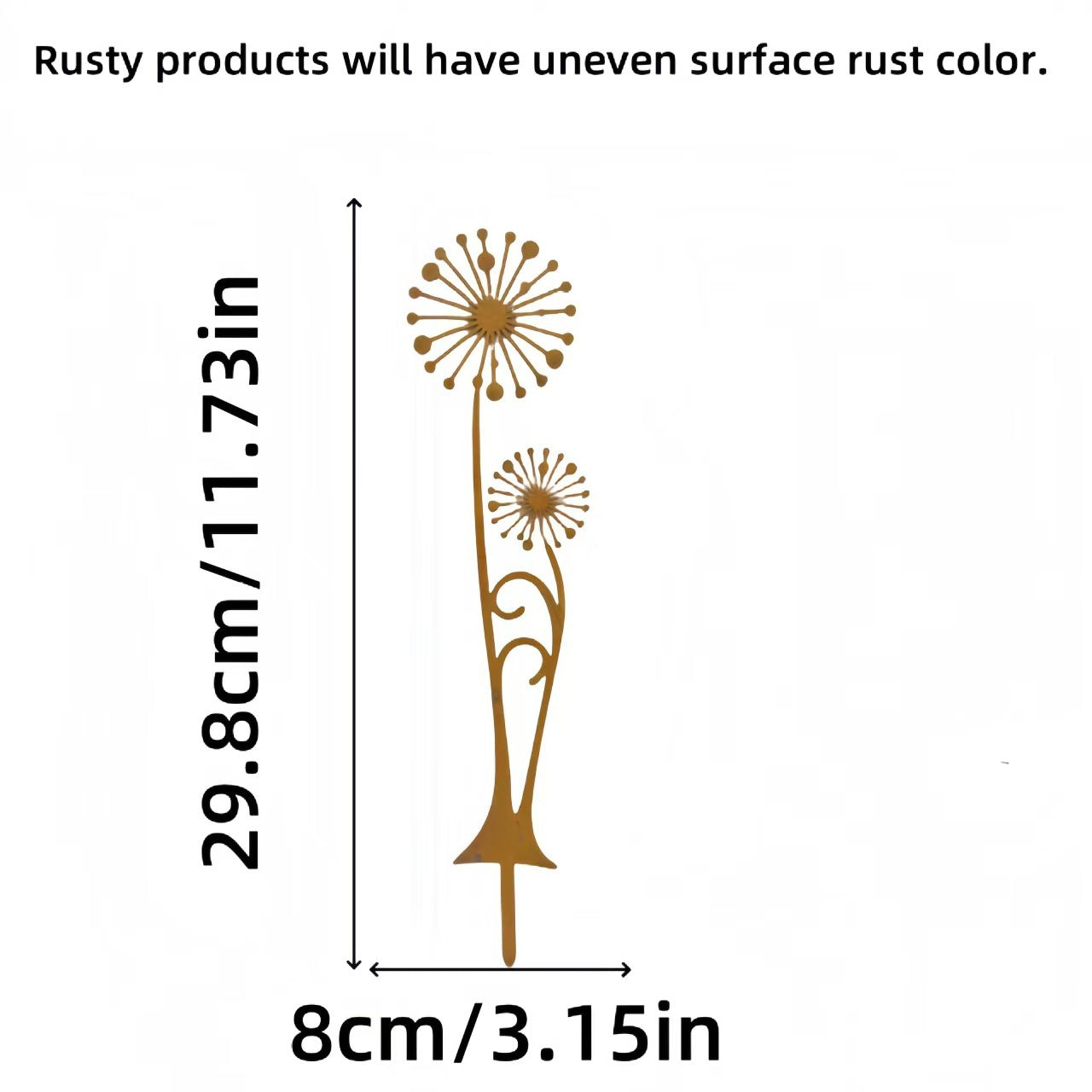Rustic Iron Fern Lily Valley Garden Decoration