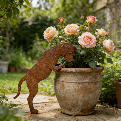 Rustic Metal Cat Stake
