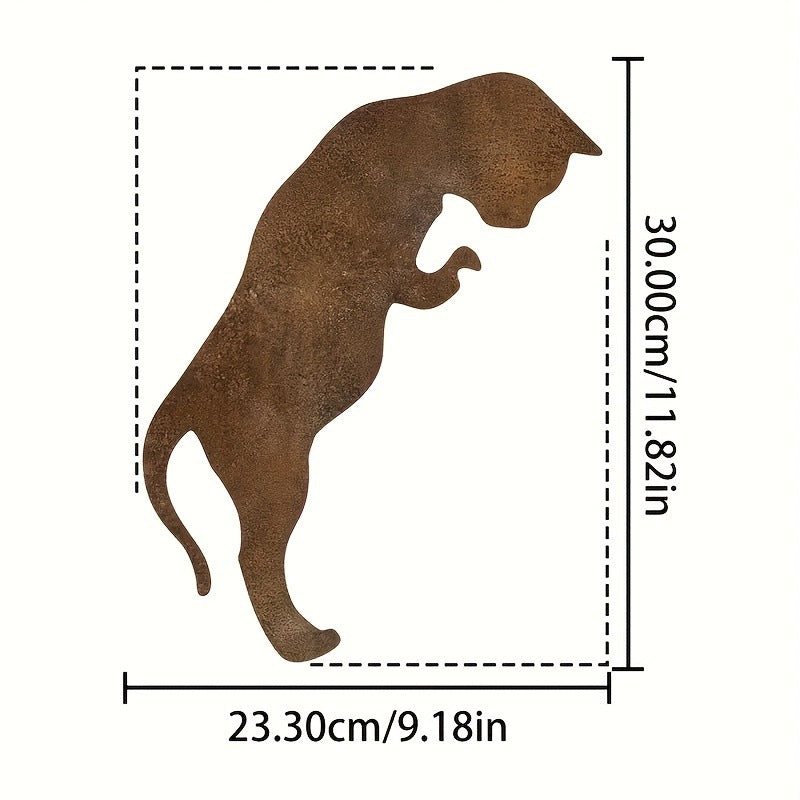 Rustic Metal Cat Stake