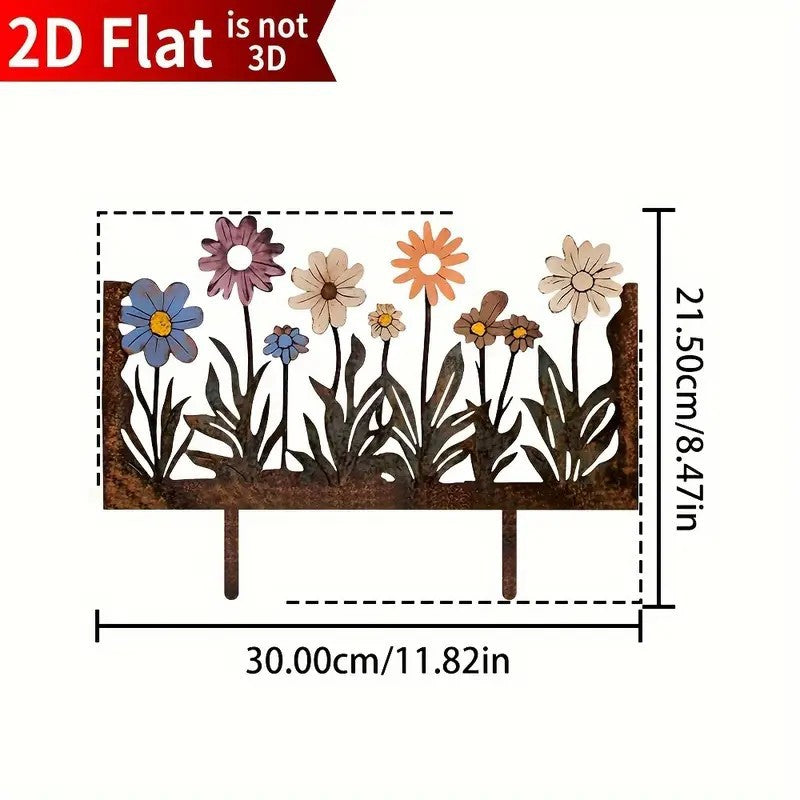 Rustic Metal Garden Decoration with Wind Chimes