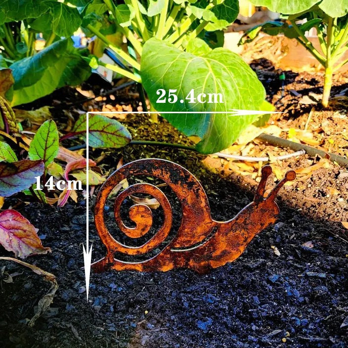Rustic Metal Snail Garden Decoration