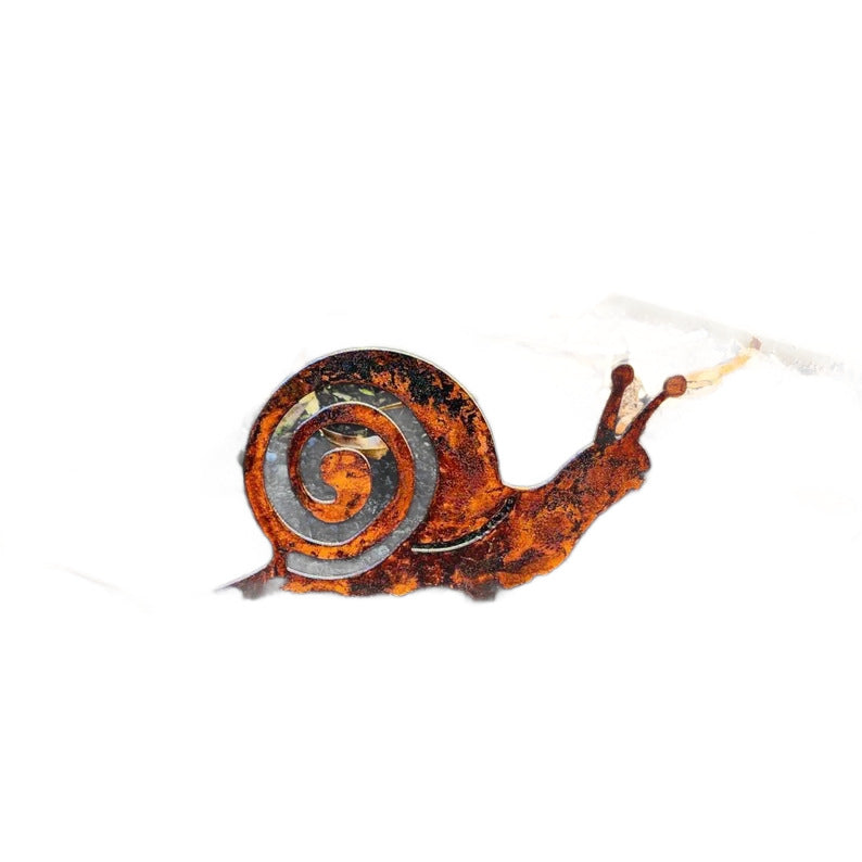 Rustic Metal Snail Garden Decoration
