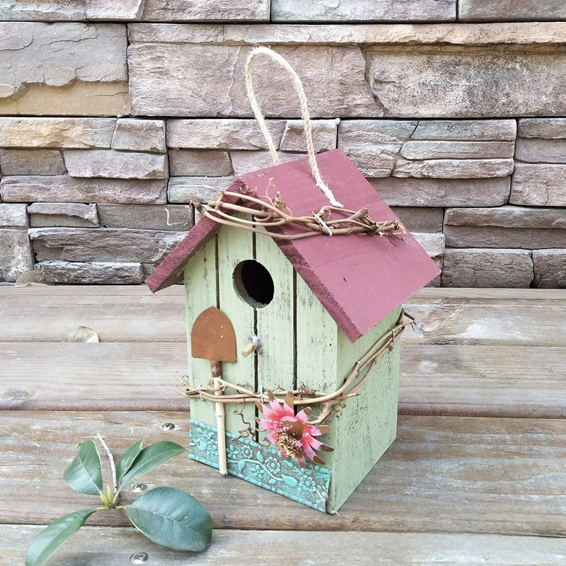 Rustic Wooden Decorative Bird House