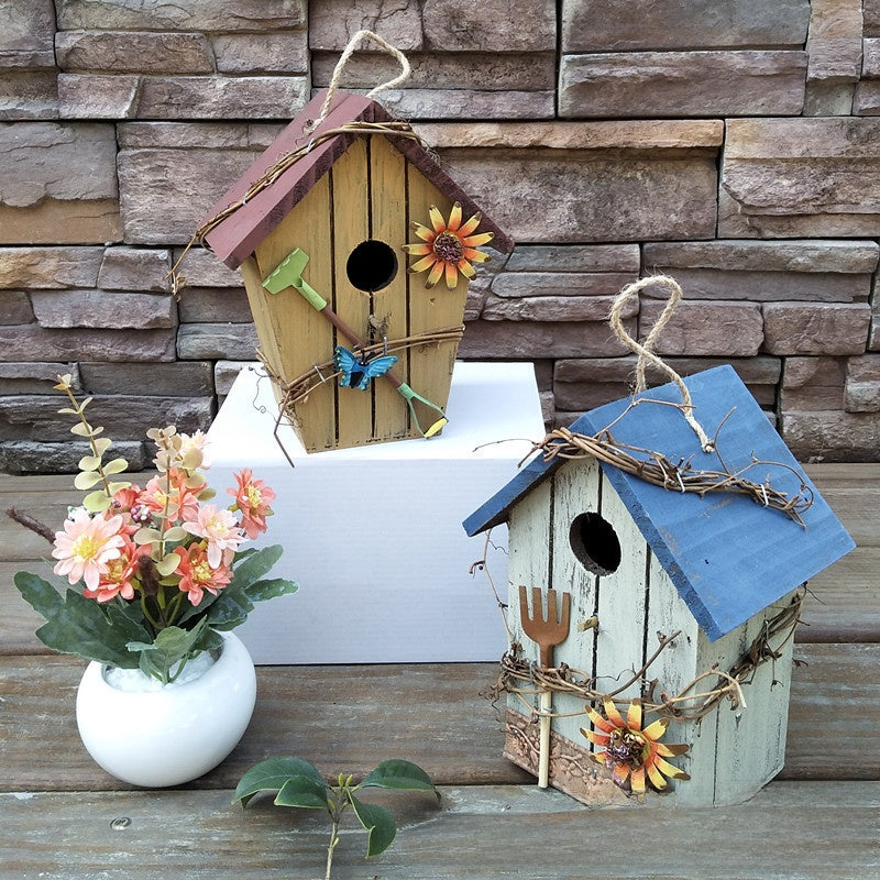 Rustic Wooden Decorative Bird House
