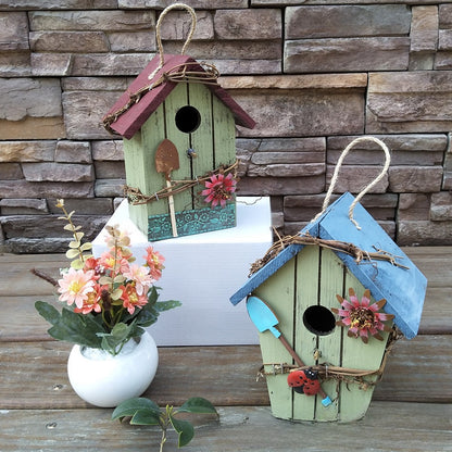 Rustic Wooden Decorative Bird House