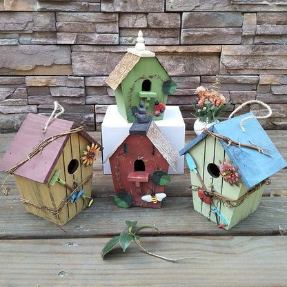 Rustic Wooden Decorative Bird House