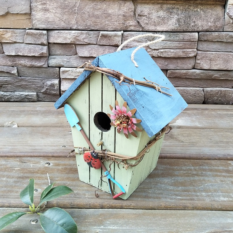 Rustic Wooden Decorative Bird House