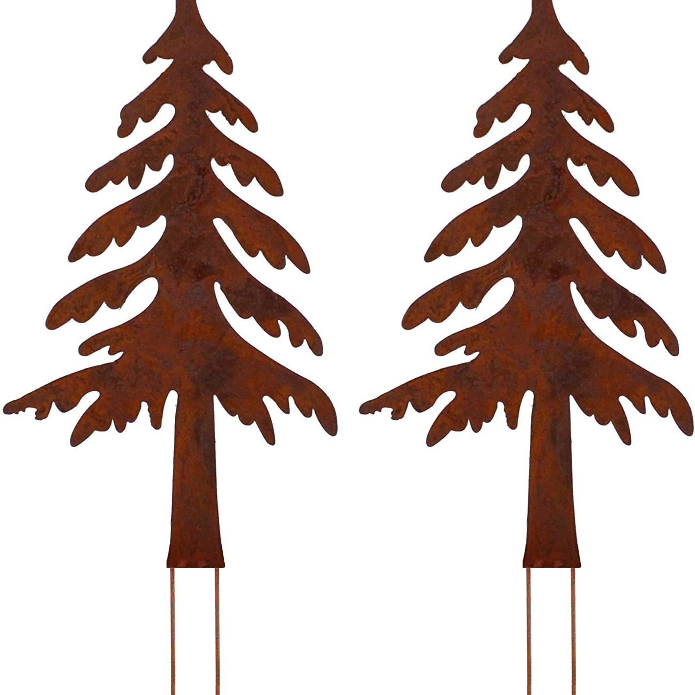 Rusty Metal Christmas Garden Decoration