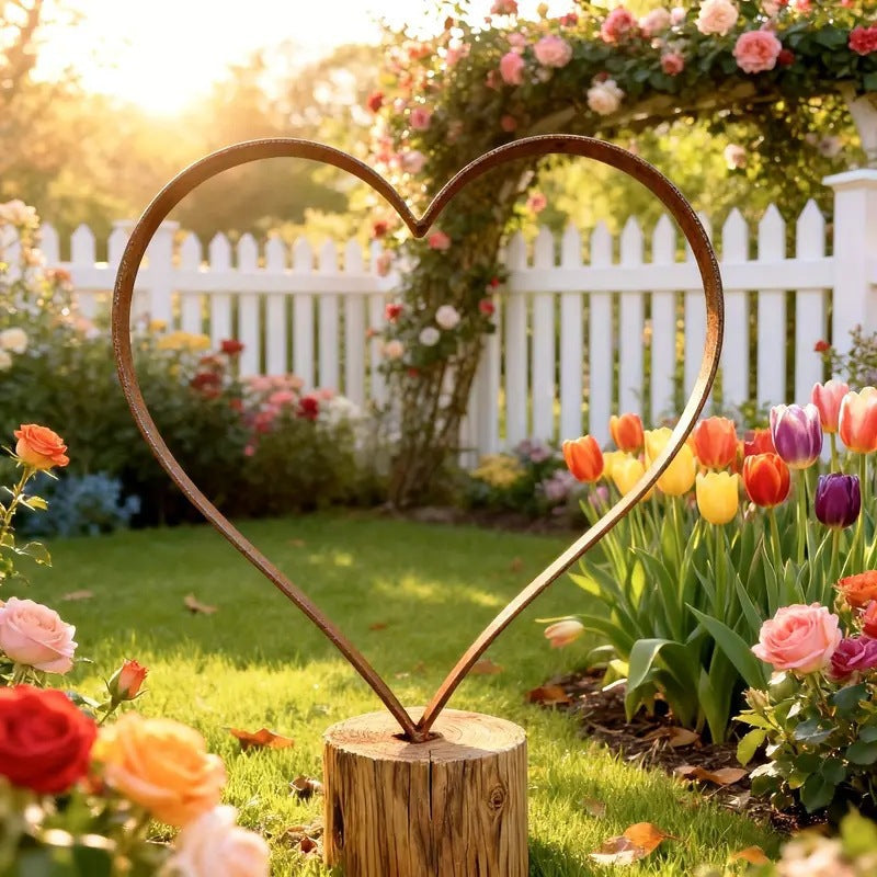 Rusty metal heart