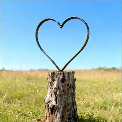 Rusty metal heart