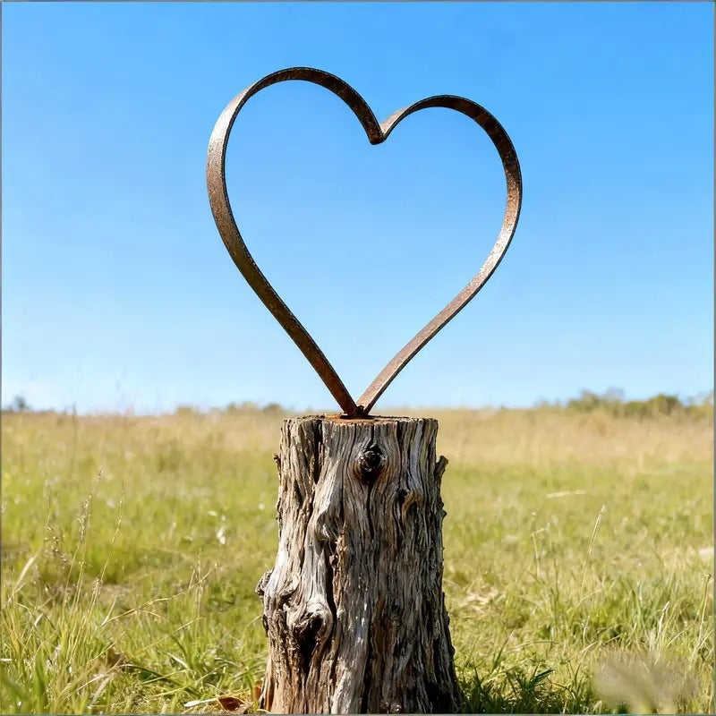 Rusty metal heart