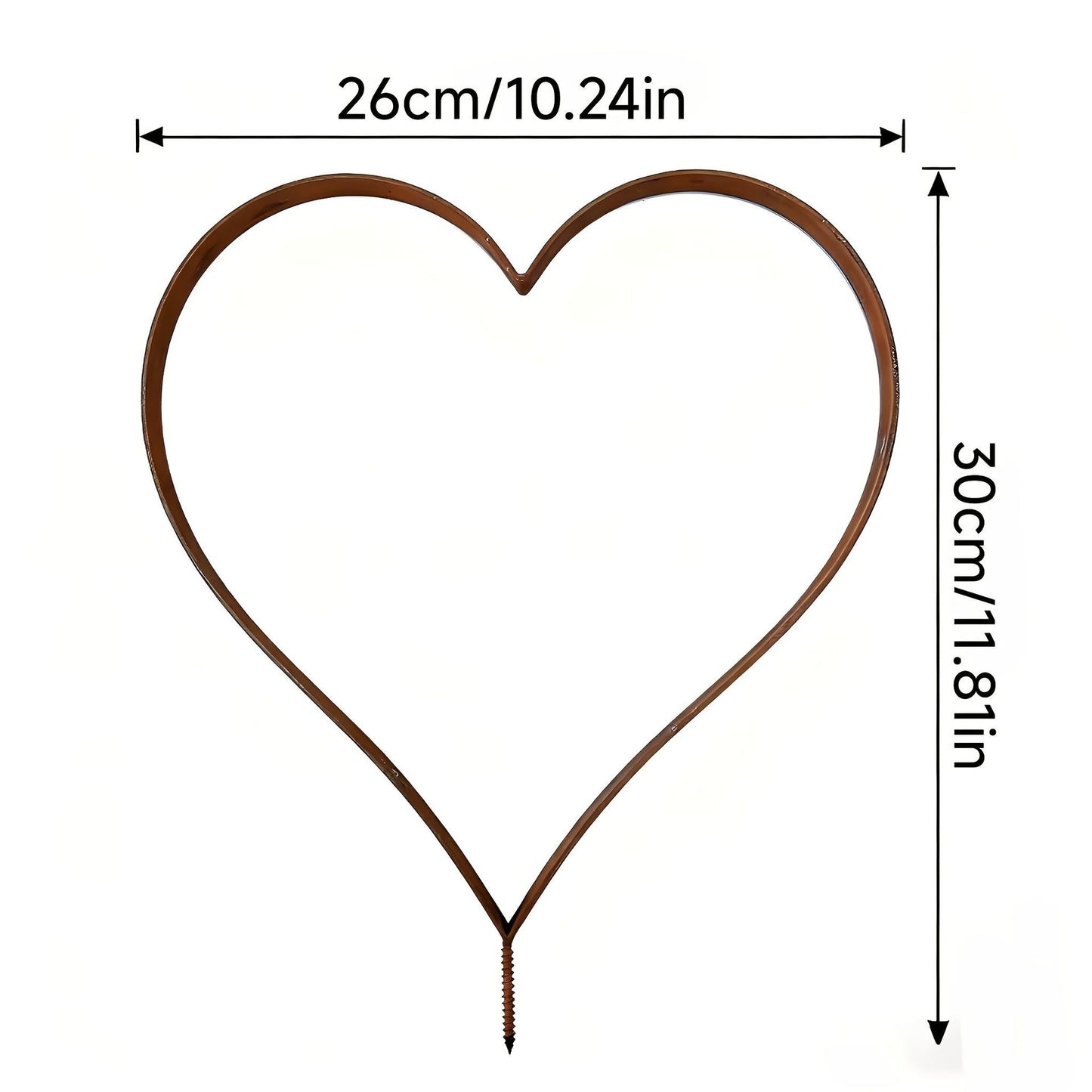 Rusty metal heart