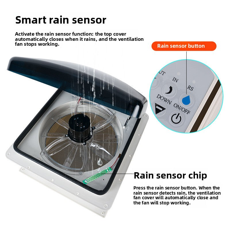 RV 12V Manual Remote Control Exhaust Fan