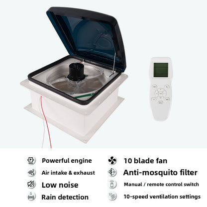 RV 12V Manual Remote Control Exhaust Fan
