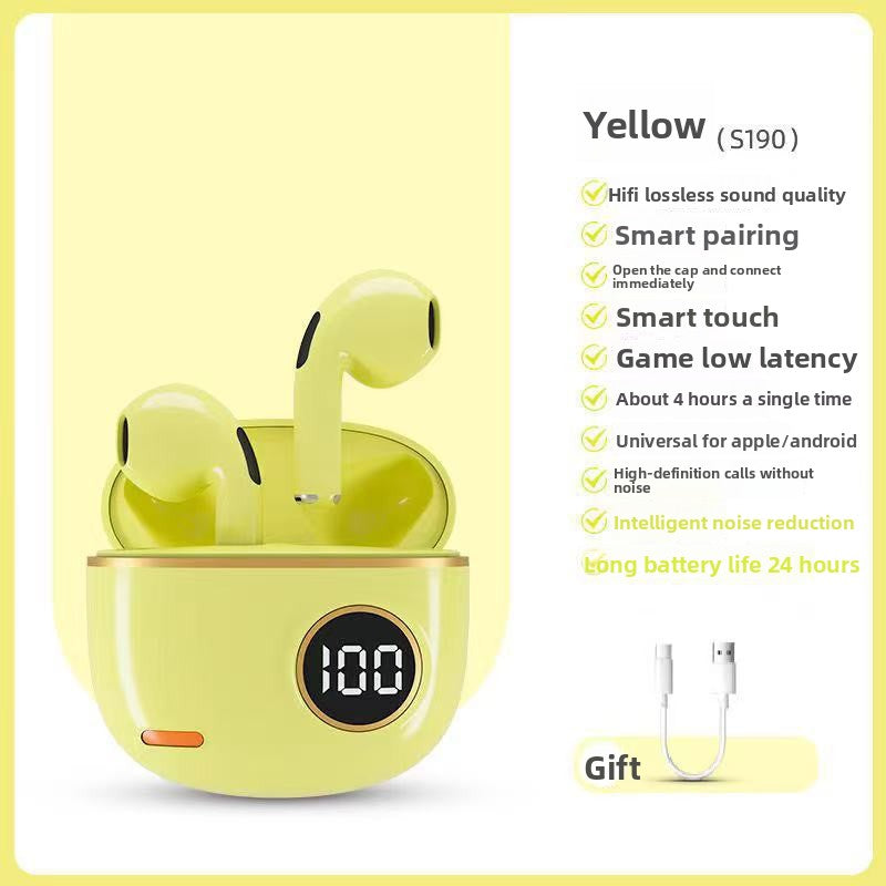 S190 True Wireless Bluetooth Earphones with Low Latency