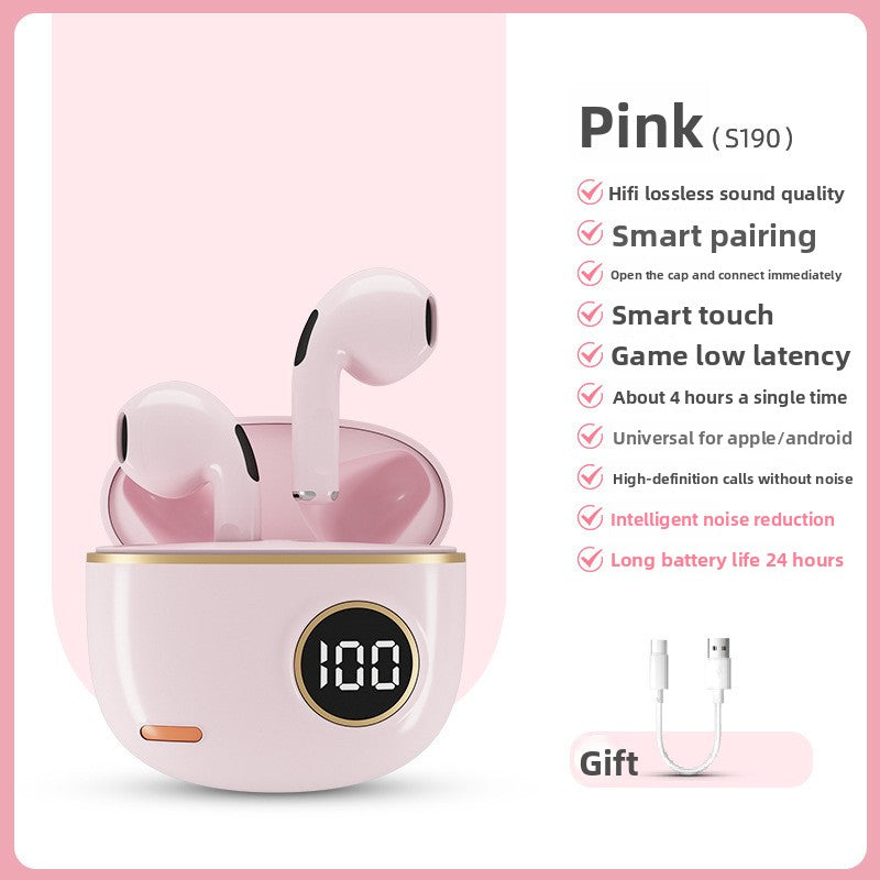 S190 True Wireless Bluetooth Earphones with Low Latency
