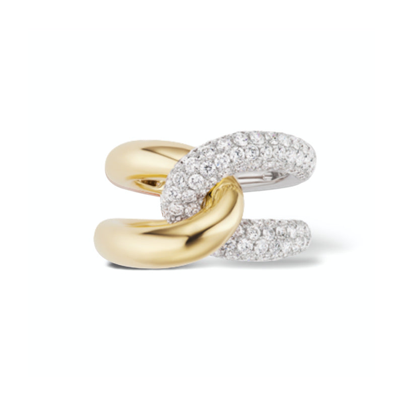 S925 Diamond Cross Women Ring