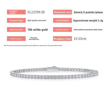 S925 Morganite Tennis Bracelet