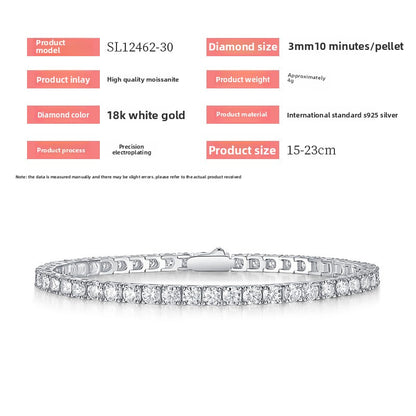 S925 Morganite Tennis Bracelet