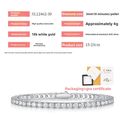 S925 Morganite Tennis Bracelet