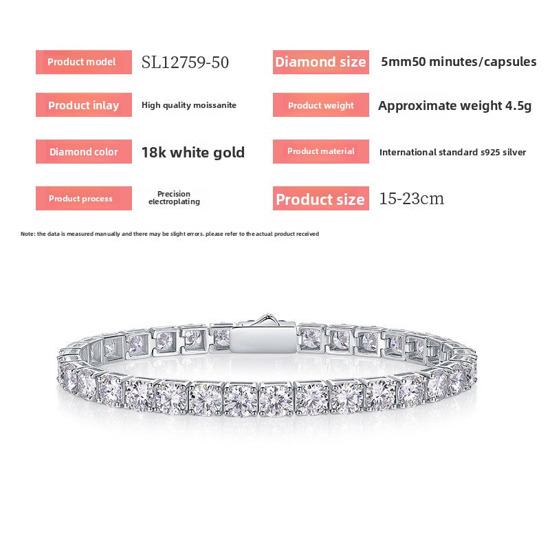 S925 Morganite Tennis Bracelet