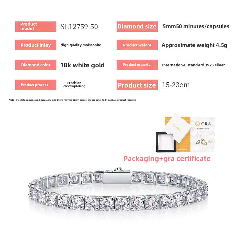 S925 Morganite Tennis Bracelet