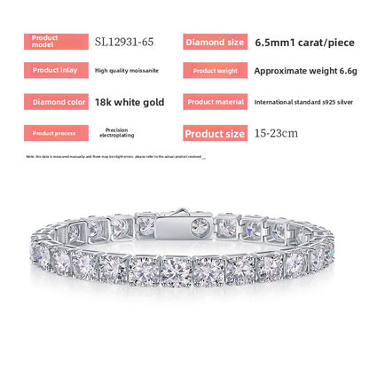 S925 Morganite Tennis Bracelet