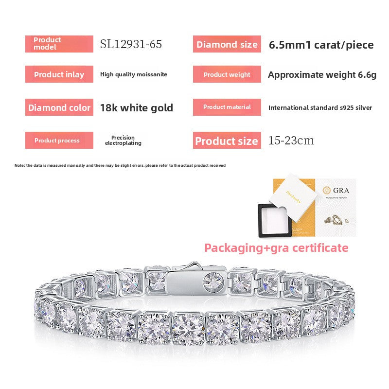 S925 Morganite Tennis Bracelet