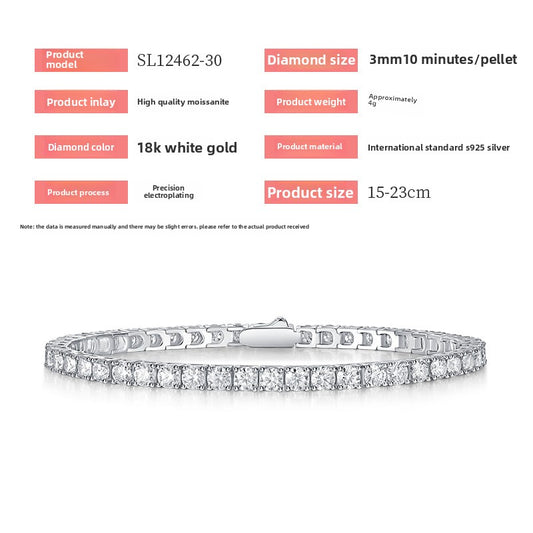 S925 Morganite Tennis Bracelet