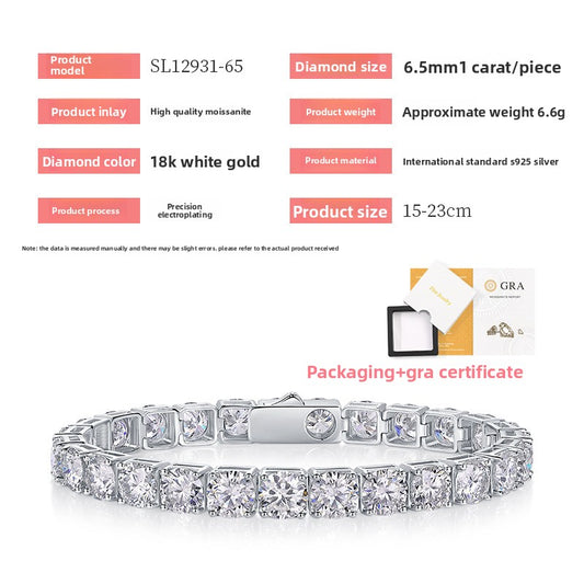 S925 Morganite Tennis Bracelet
