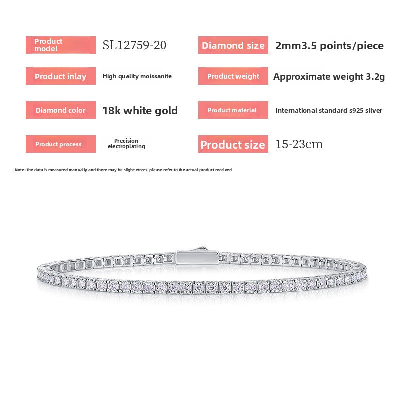 S925 Morganite Tennis Bracelet