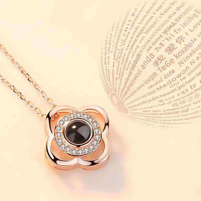 S925 necklace projection necklace