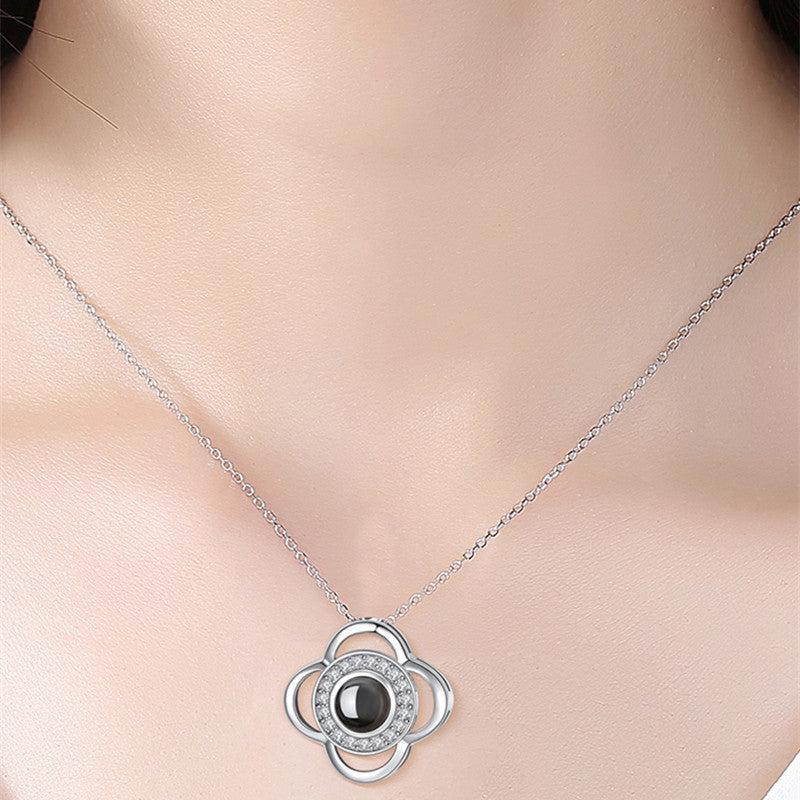 S925 necklace projection necklace