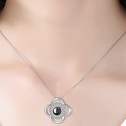S925 necklace projection necklace
