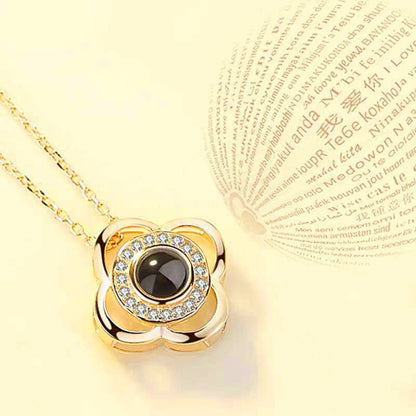 S925 necklace projection necklace