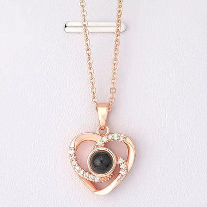 S925 necklace projection necklace