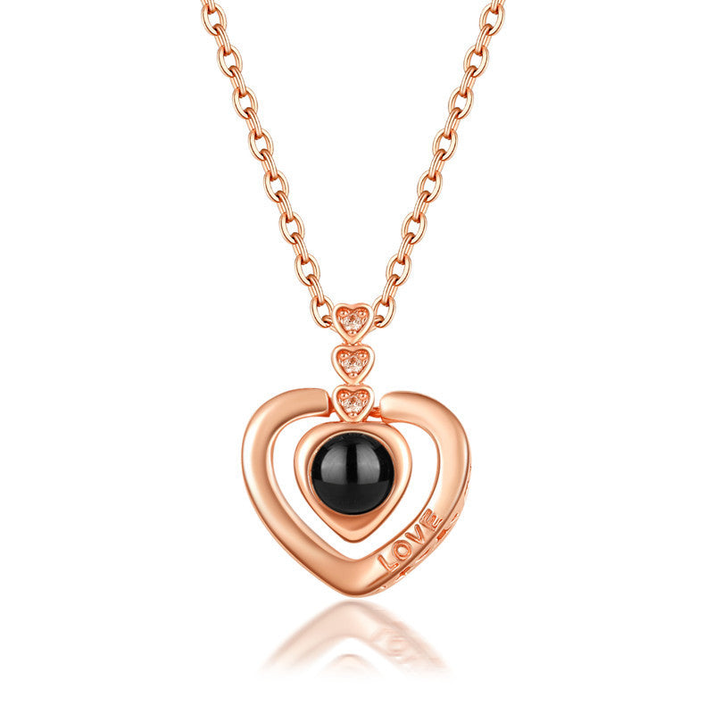 S925 necklace projection necklace