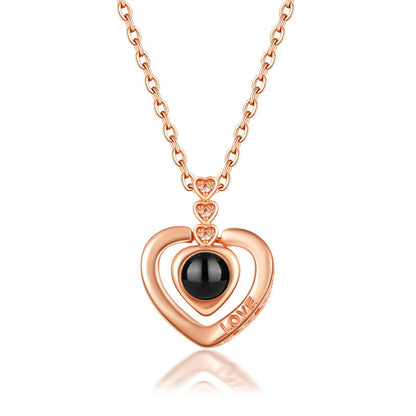 S925 necklace projection necklace