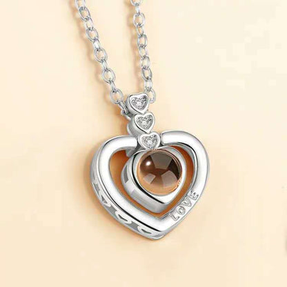 S925 necklace projection necklace