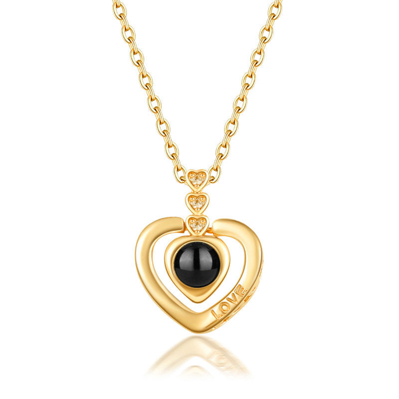 S925 necklace projection necklace