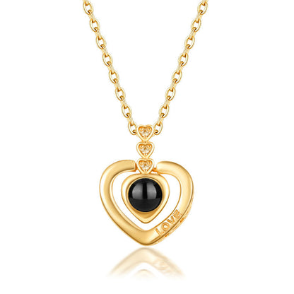 S925 necklace projection necklace