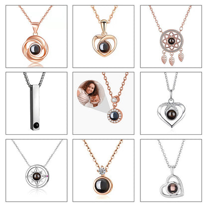 S925 necklace projection necklace