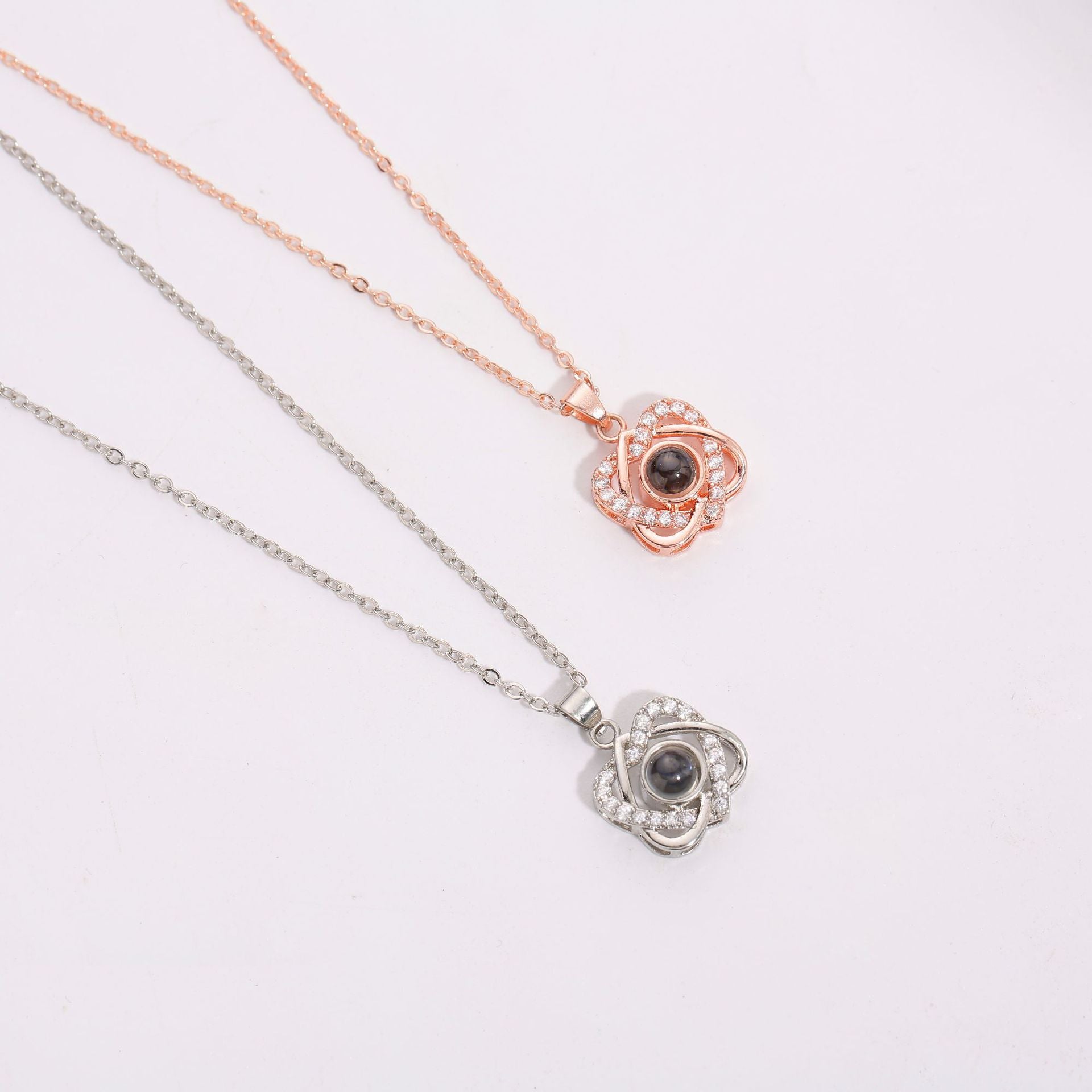 S925 necklace projection necklace