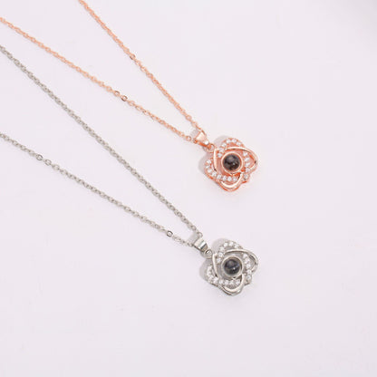S925 necklace projection necklace